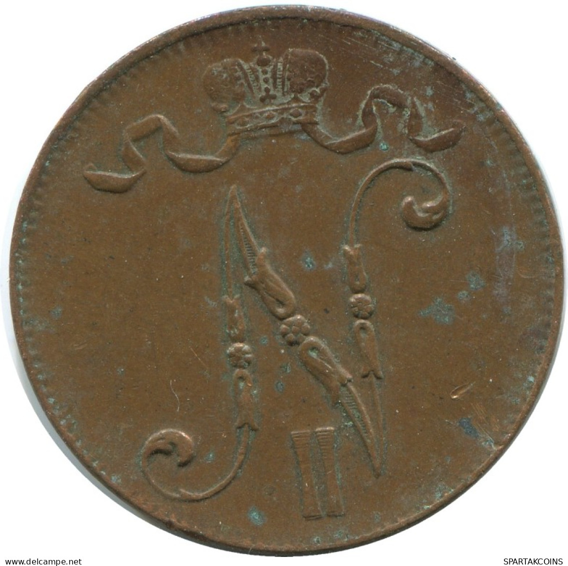 5 PENNIA 1916 FINLANDIA FINLAND Moneda RUSIA RUSSIA EMPIRE #AB227.5.E.A - Finlandia