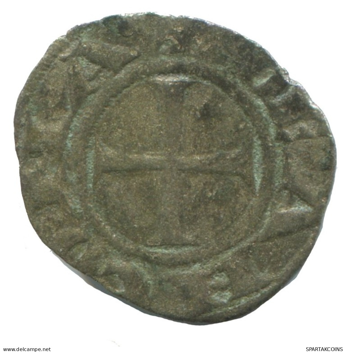 CRUSADER CROSS Authentic Original MEDIEVAL EUROPEAN Coin 0.5g/15mm #AC103.8.D.A - Andere - Europa