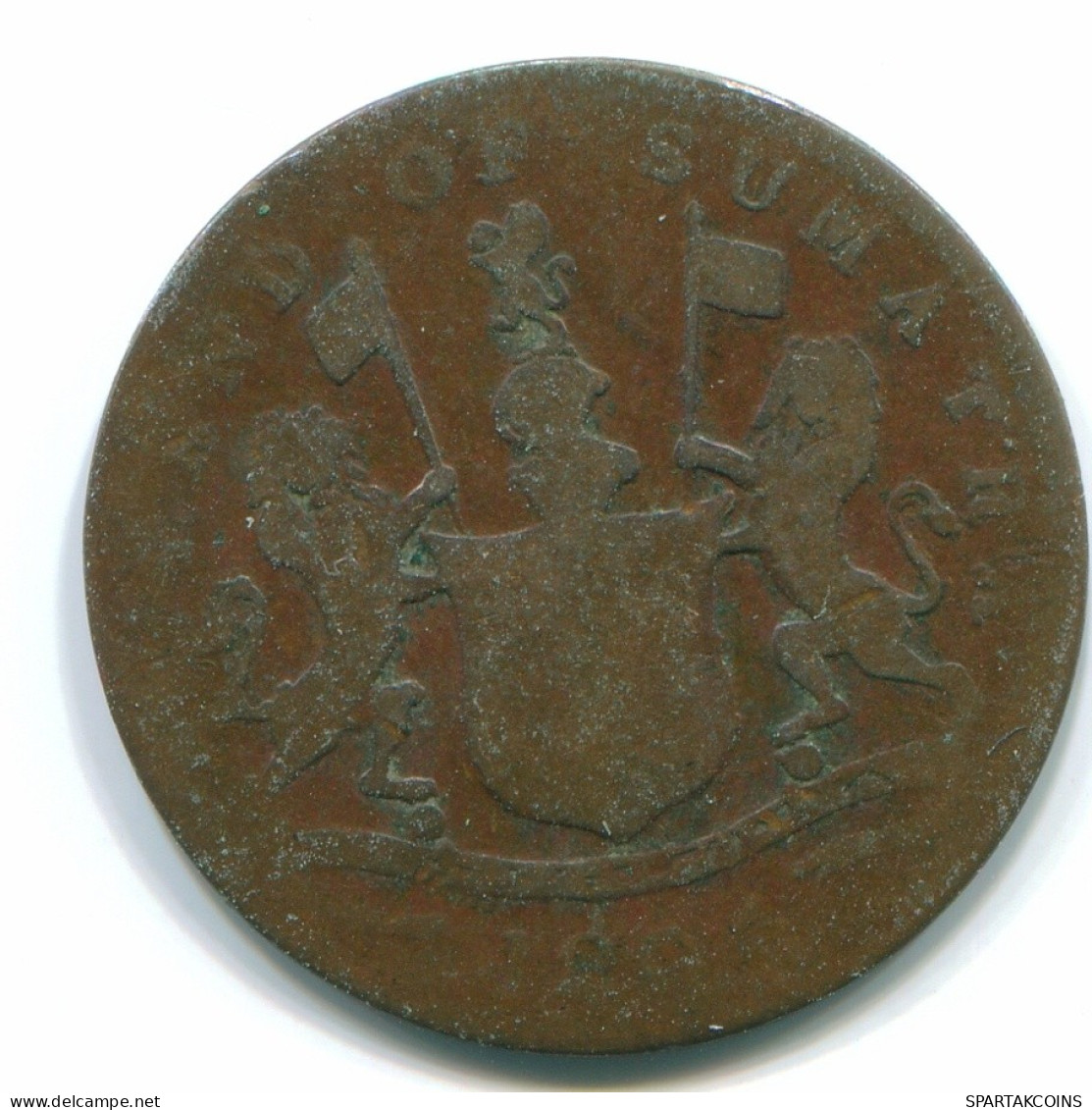1 KEPING 1804 SUMATRA BRITISH EAST INDIES Copper Koloniale Münze #S11764.D.A - Inde