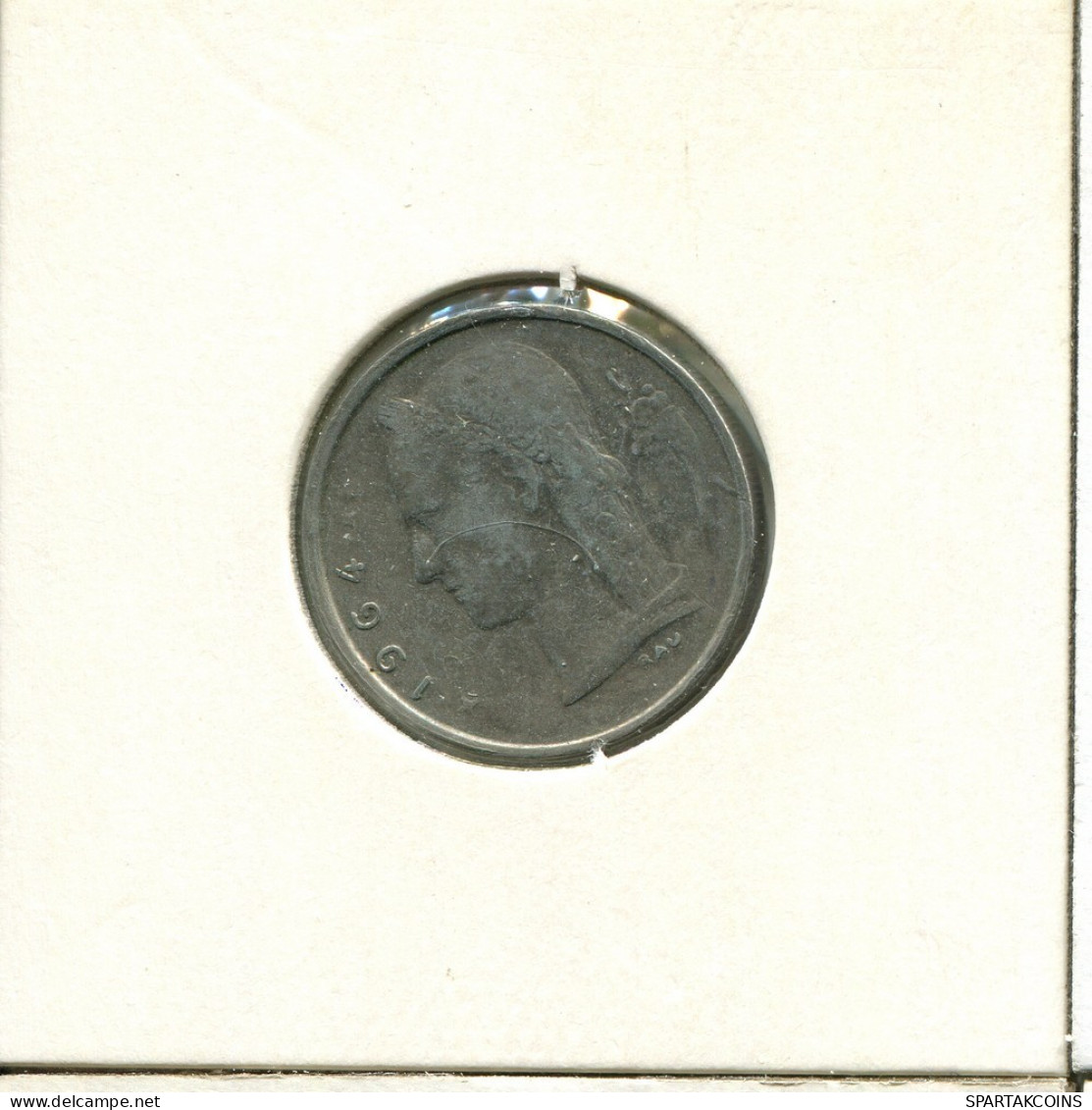 1 FRANC 1964 DUTCH Text BÉLGICA BELGIUM Moneda #AU003.E.A - 1 Franc