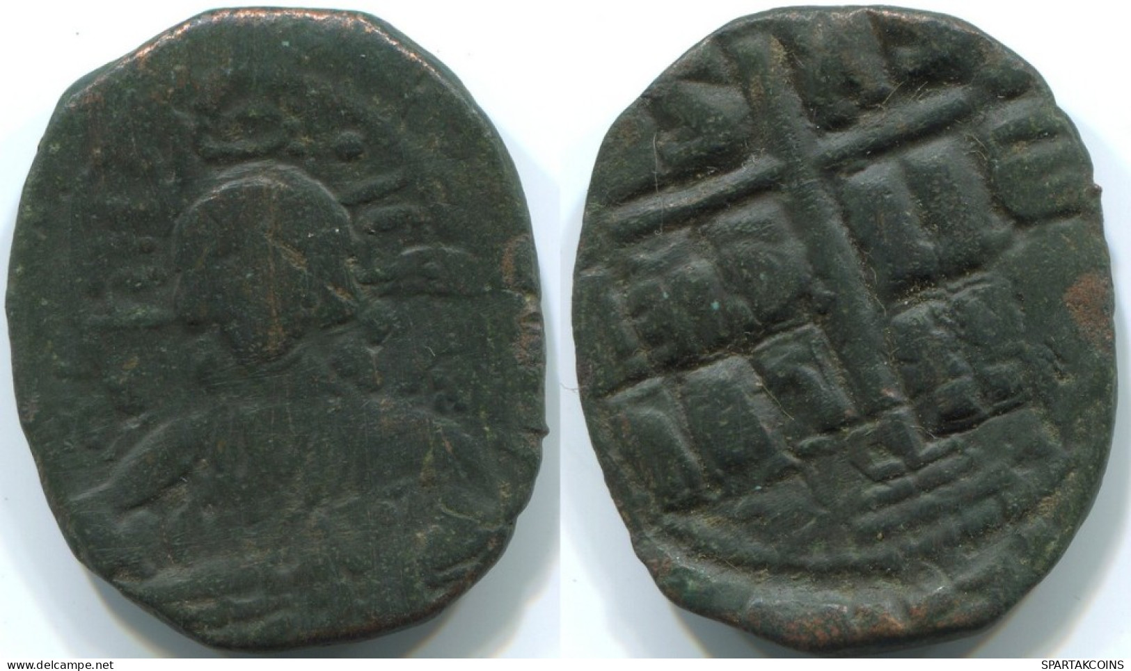Authentique Original Antique BYZANTIN EMPIRE Pièce 9.8g/30mm #ANT1369.27.F.A - Byzantinische Münzen