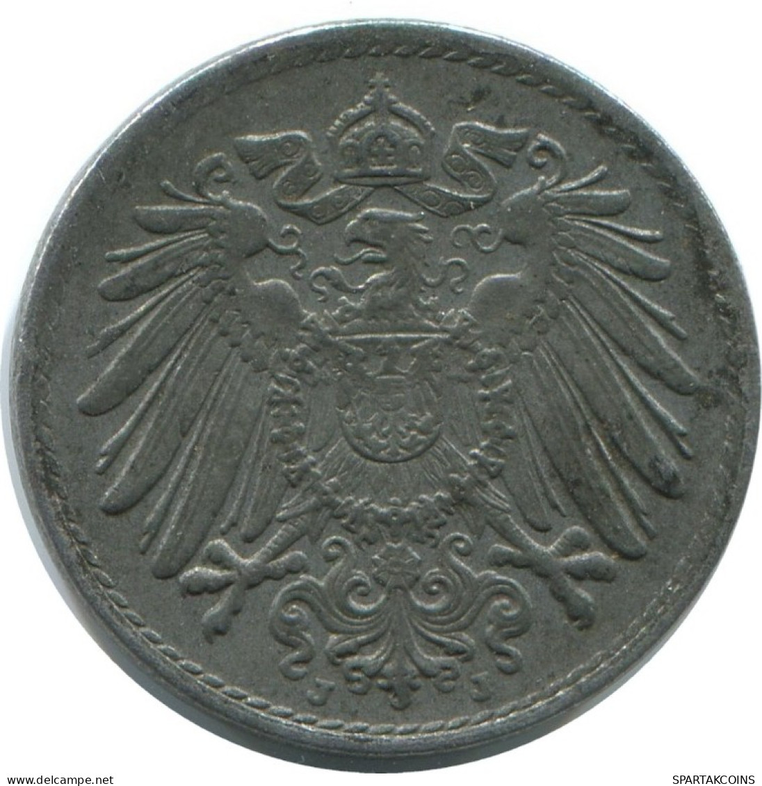 5 PFENNIG 1920 J GERMANY Coin #AE305.U.A - 5 Rentenpfennig & 5 Reichspfennig