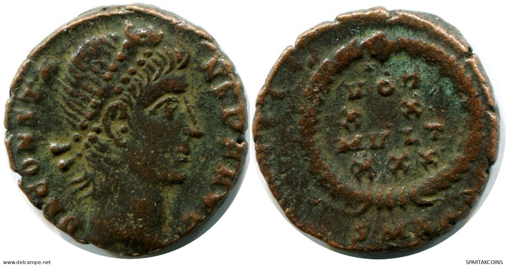 CONSTANS MINTED IN ANTIOCH FOUND IN IHNASYAH HOARD EGYPT #ANC11803.14.D.A - El Impero Christiano (307 / 363)