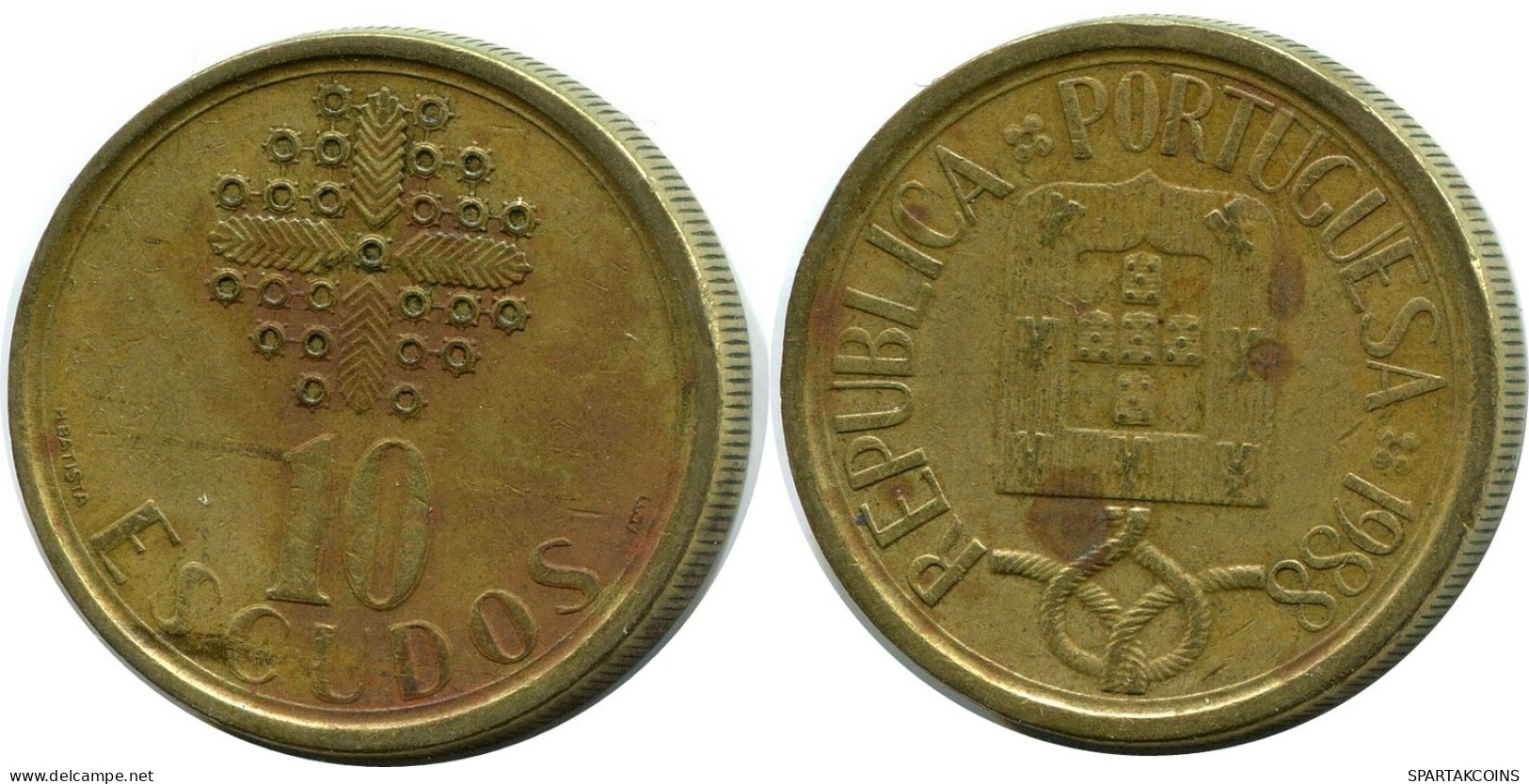 10 ESCUDOS 1988 PORTUGAL Münze #BA132.D.A - Portogallo
