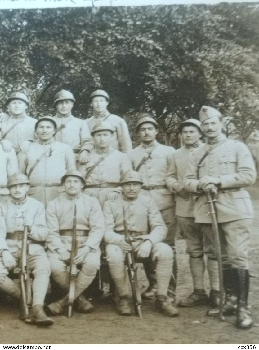 CPA Groupe De MILITAIRE Du133e Régiment - Personnages