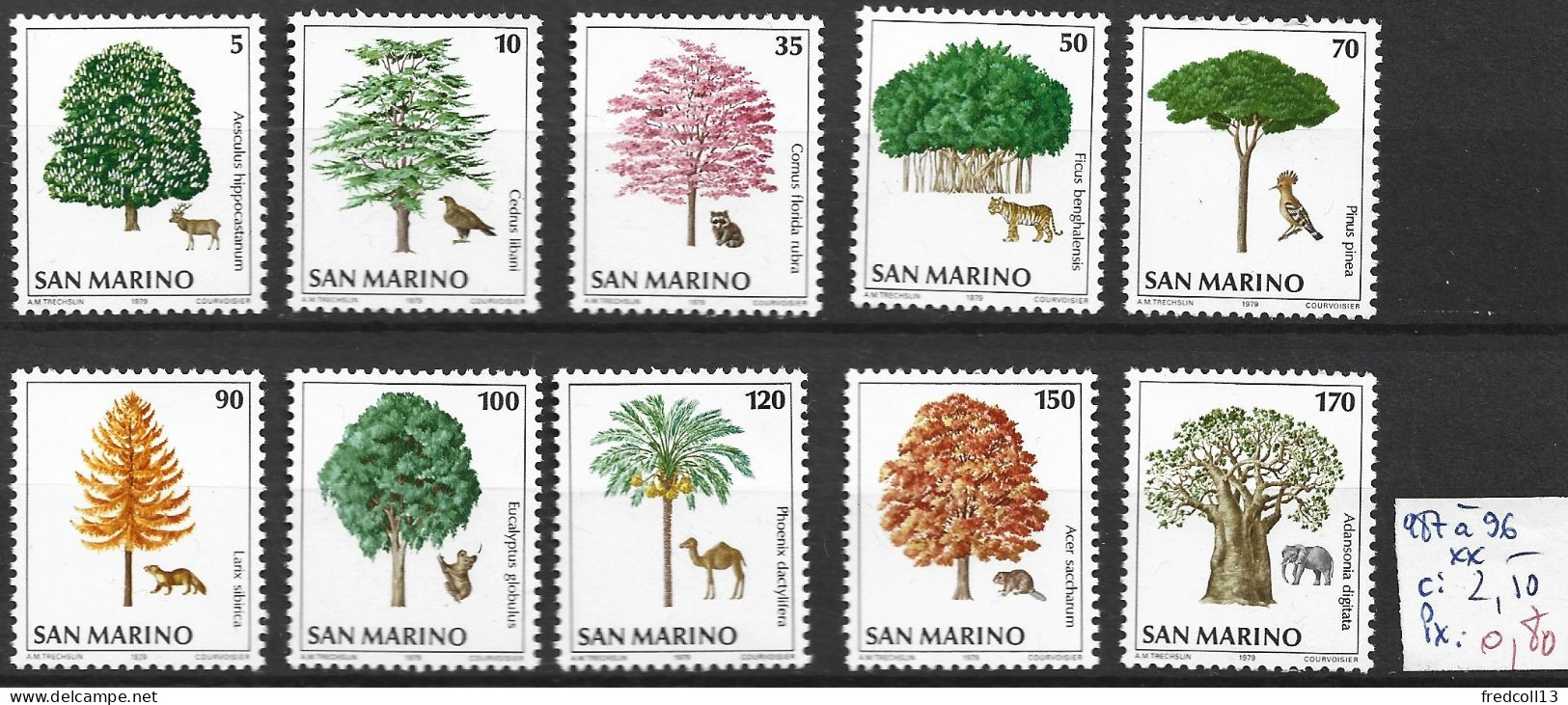 SAINT-MARIN 987 à 92 ** Côte 2.50 € - Unused Stamps