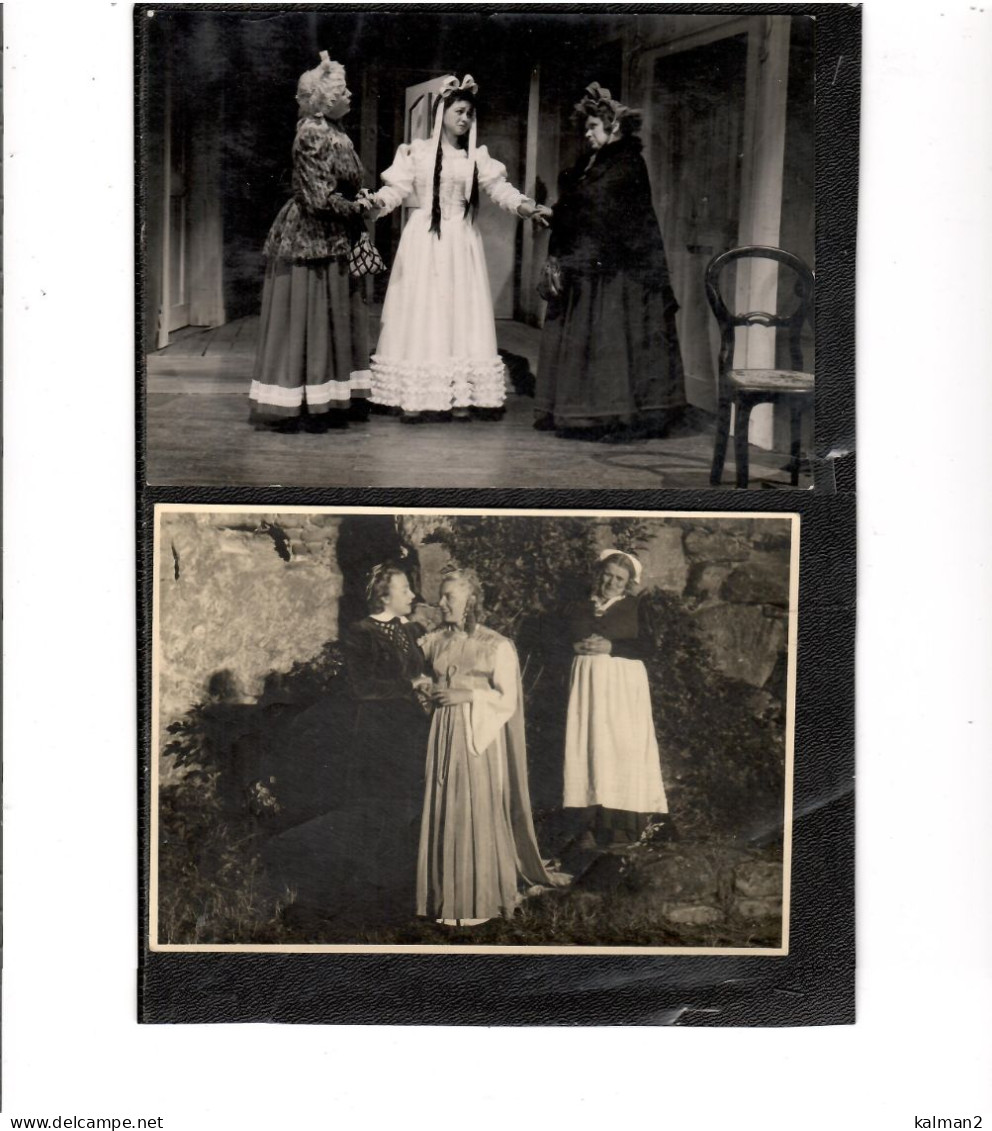 16687 - 16 cards fotografiche in b/n  rappresentanti figure teatrali femminili