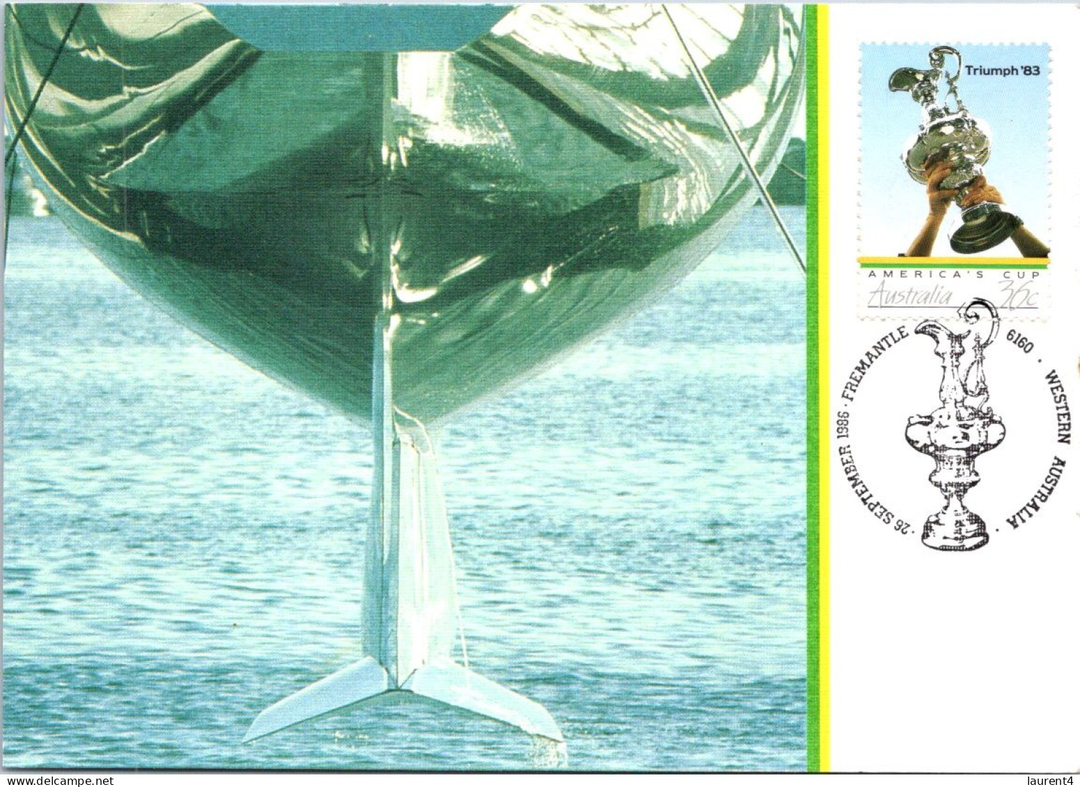 7-5-2024 (4 Z 30) Australia - America Cuo Triomph 1983 (sailing) 7 Postcards - Voile