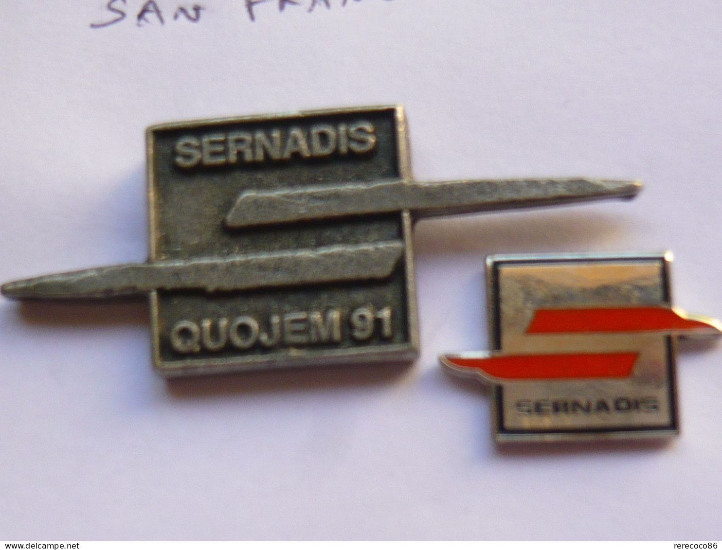 2 Pin S SERNADIS MESSAGERIE FRET EXPRESS A GONESSE 95 Different - Cities