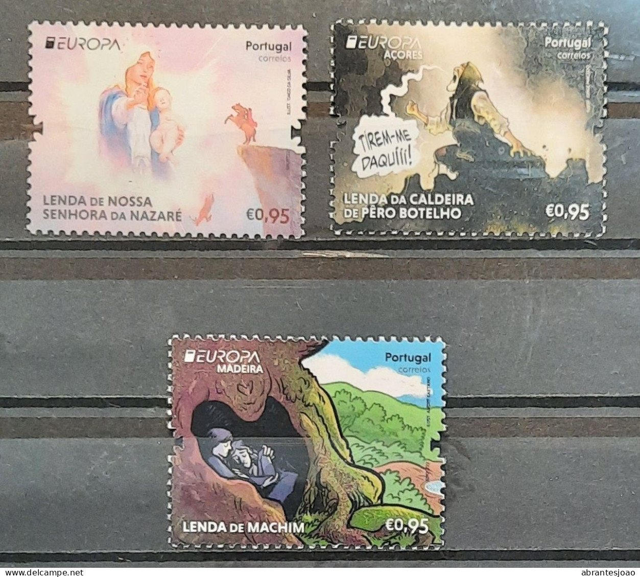 2022 - Portugal - MNH - EUROPA - Stories And Myths - Continent, Azores And Madeira - 3 Stamps - Ongebruikt