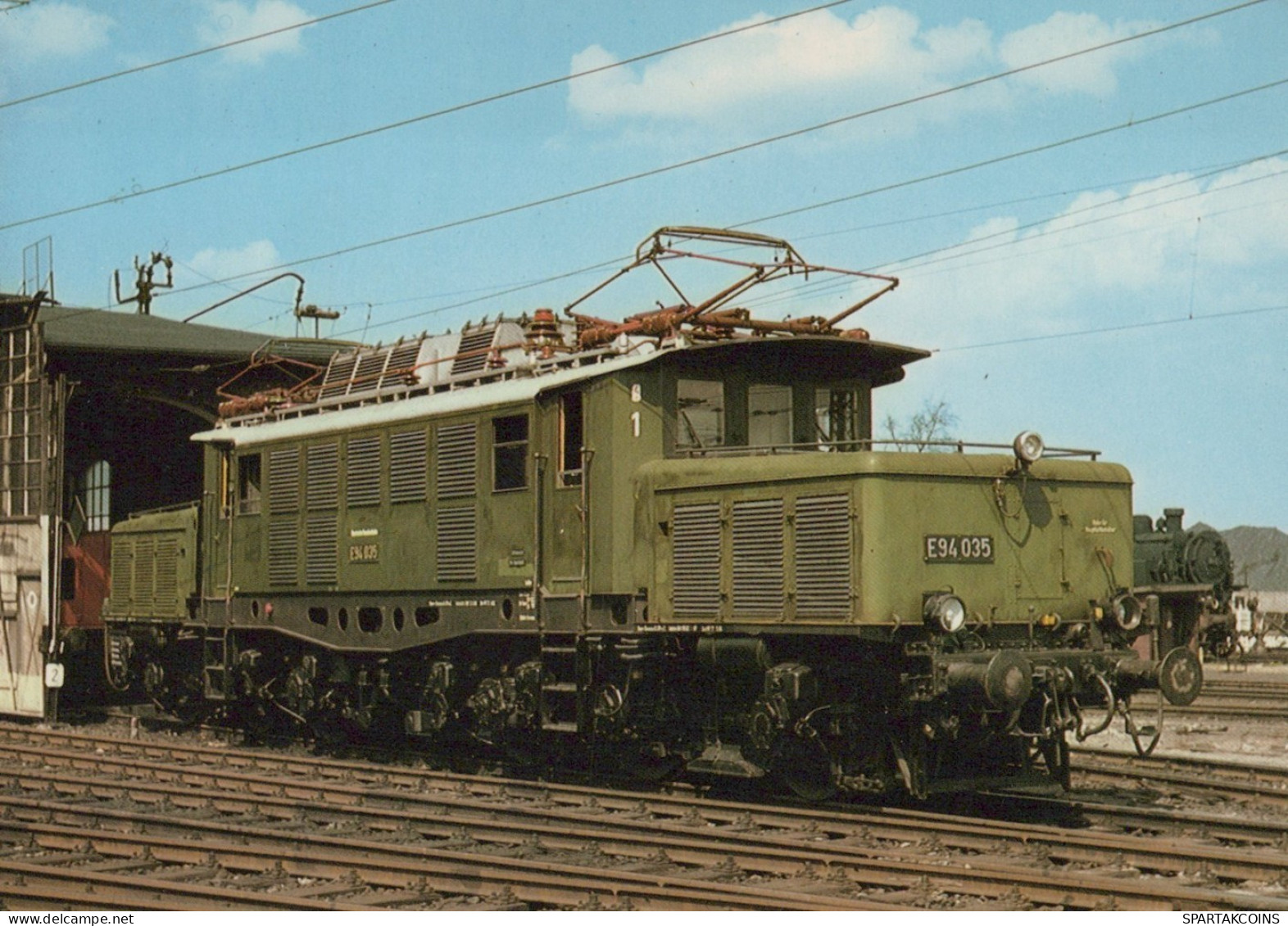 TREN TRANSPORTE Ferroviario Vintage Tarjeta Postal CPSM #PAA871.A - Trains