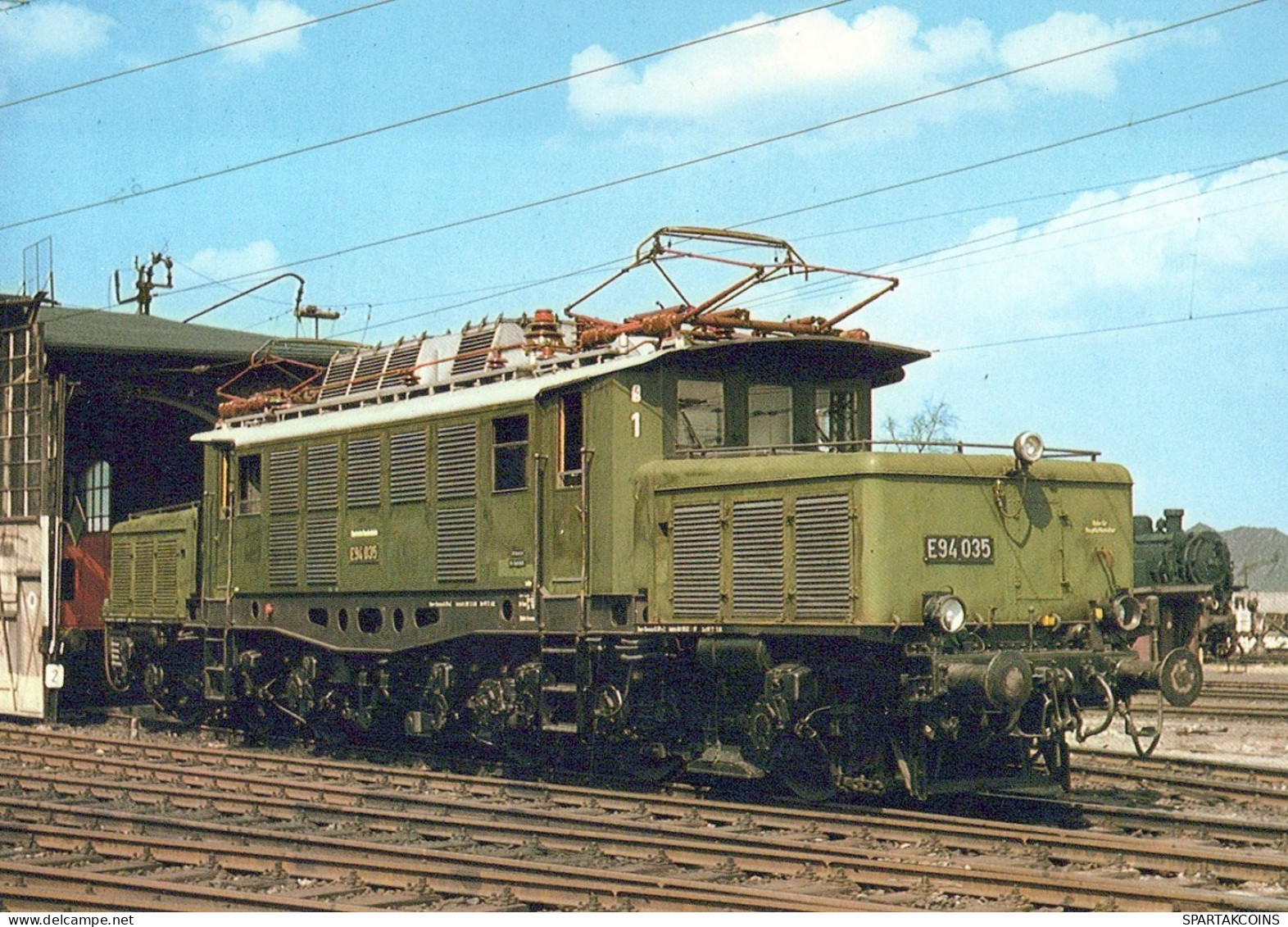 TREN TRANSPORTE Ferroviario Vintage Tarjeta Postal CPSM #PAA871.A - Trains