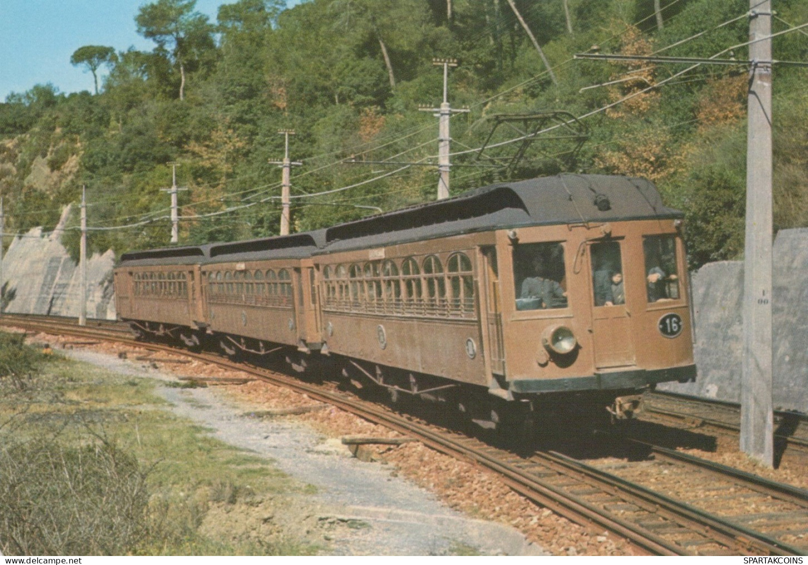 TRAIN RAILWAY Transport Vintage Postcard CPSM #PAA790.A - Treni