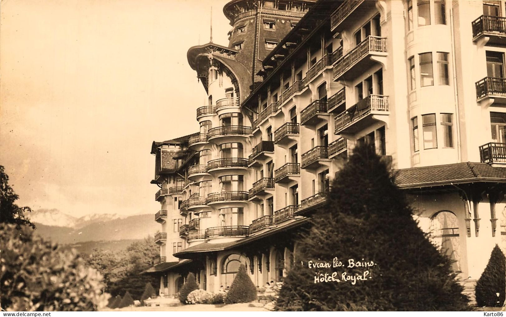 évian Les Bains * Carte Photo * Hôtel ROYAL - Evian-les-Bains