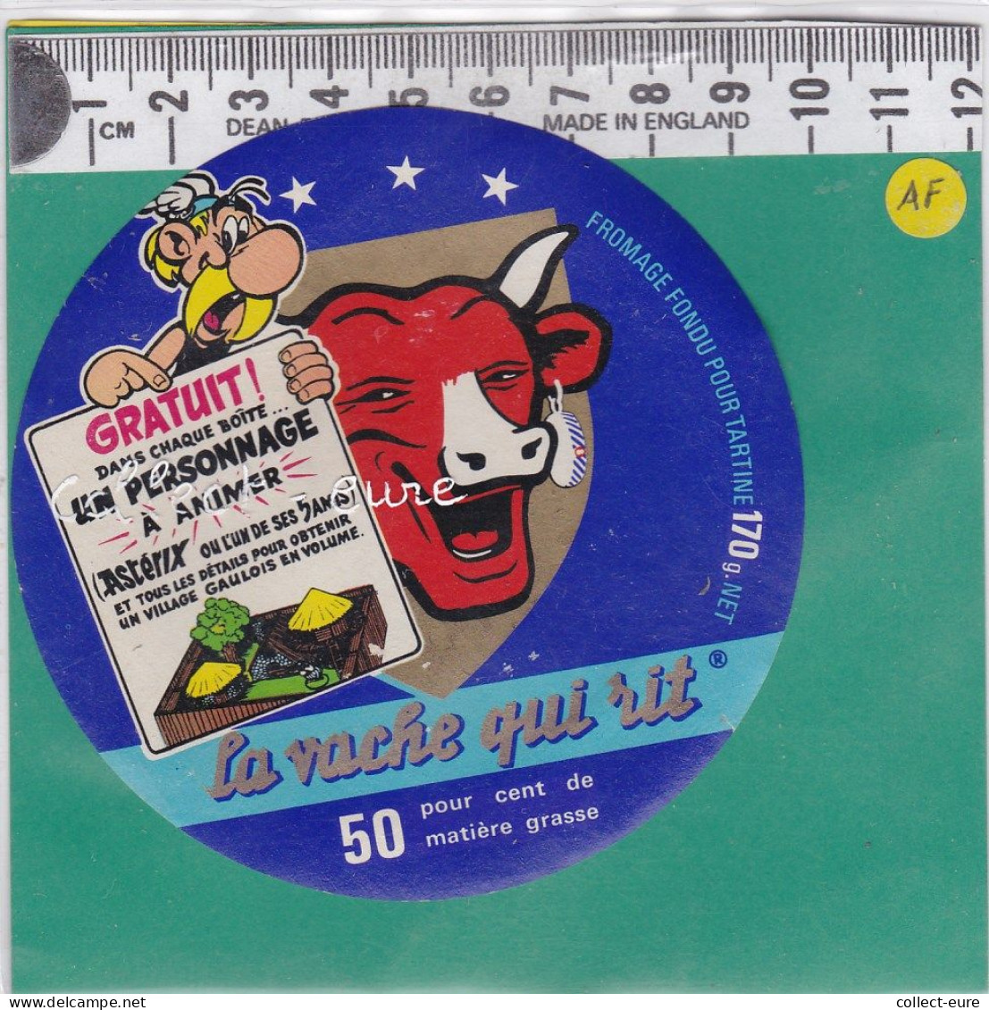 C1253 FROMAGE FONDU VACHE QUI RIT ASTERIX  PERSONNAGE A ANIMER   170 Gr - Cheese