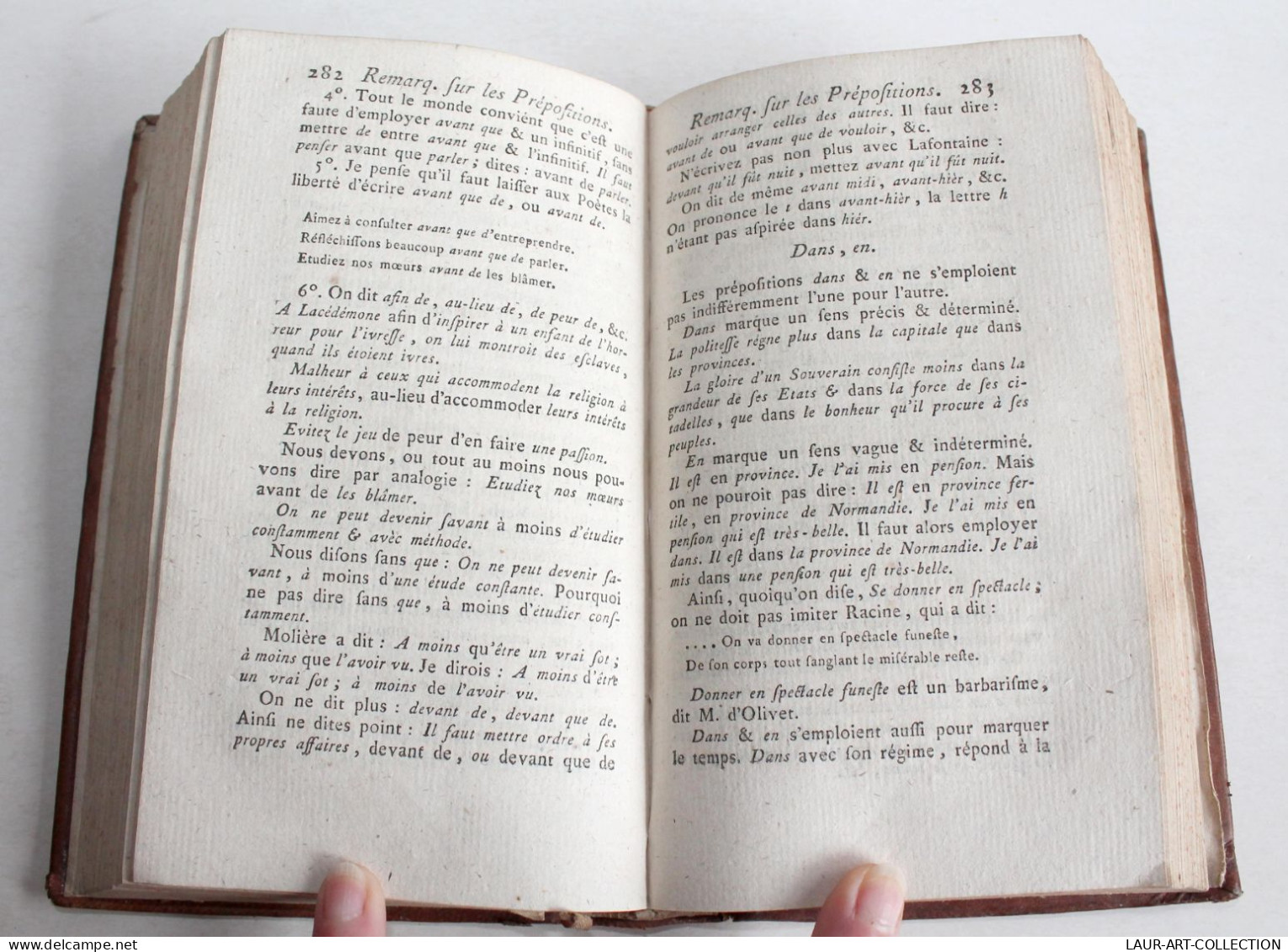 PRINCIPES GENERAUX ET PARTICULIERS DE LA LANGUE FRANCAISE, DE WAILLY 1786 BARBOU / ANCIEN LIVRE XVIIIe SIECLE (2204.50) - 1701-1800