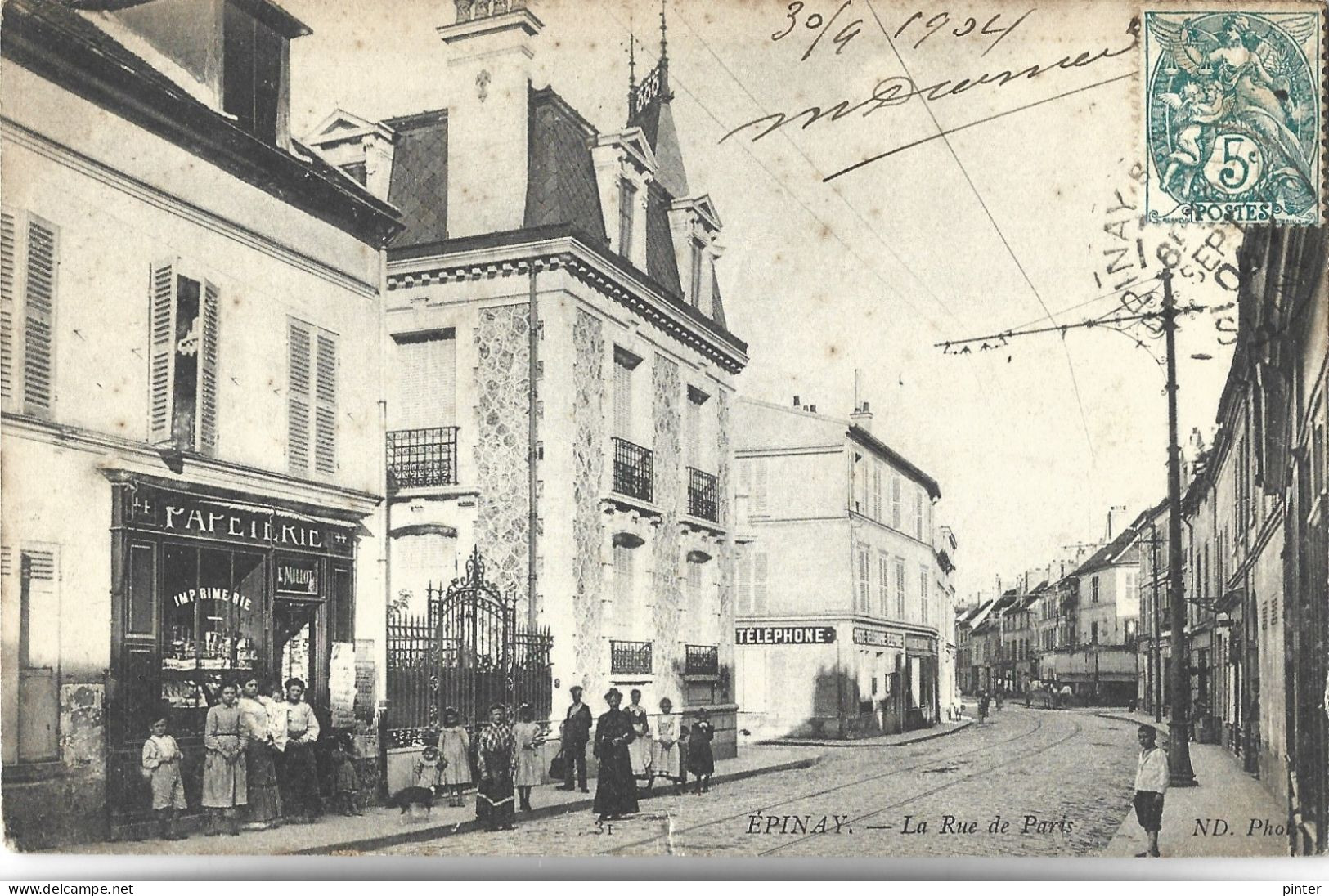 EPINAY - La Rue De Paris - Autres & Non Classés