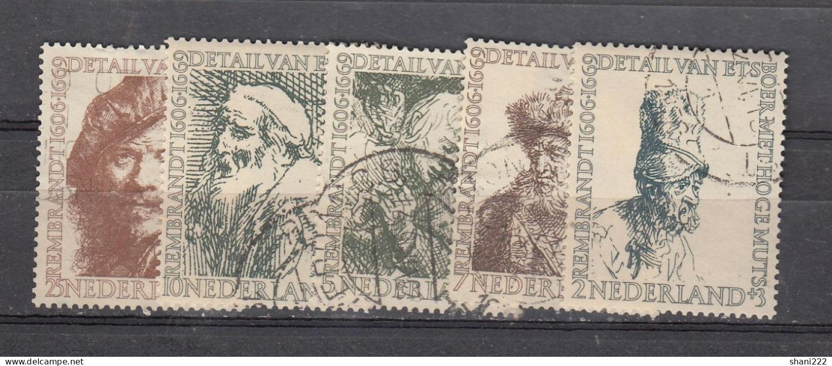 Netherlands 1956 Charity - Rembrandt  Used Set (e-851) - Gebraucht