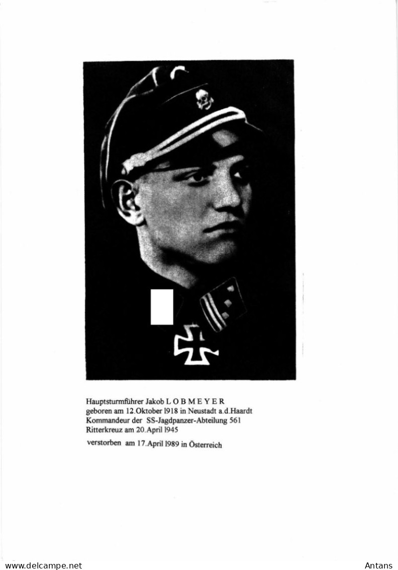 Kampfbericht Hstuf. Lobmeyer Kommandeur Der SS-Jagdpanzer-Abt. 561 - 11.44-5.45 - 1939-45