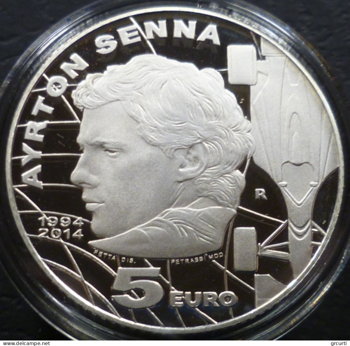 San Marino - 5 Euro 2014 - 20° Morte Ayrton Senna - UC# 203 - San Marino