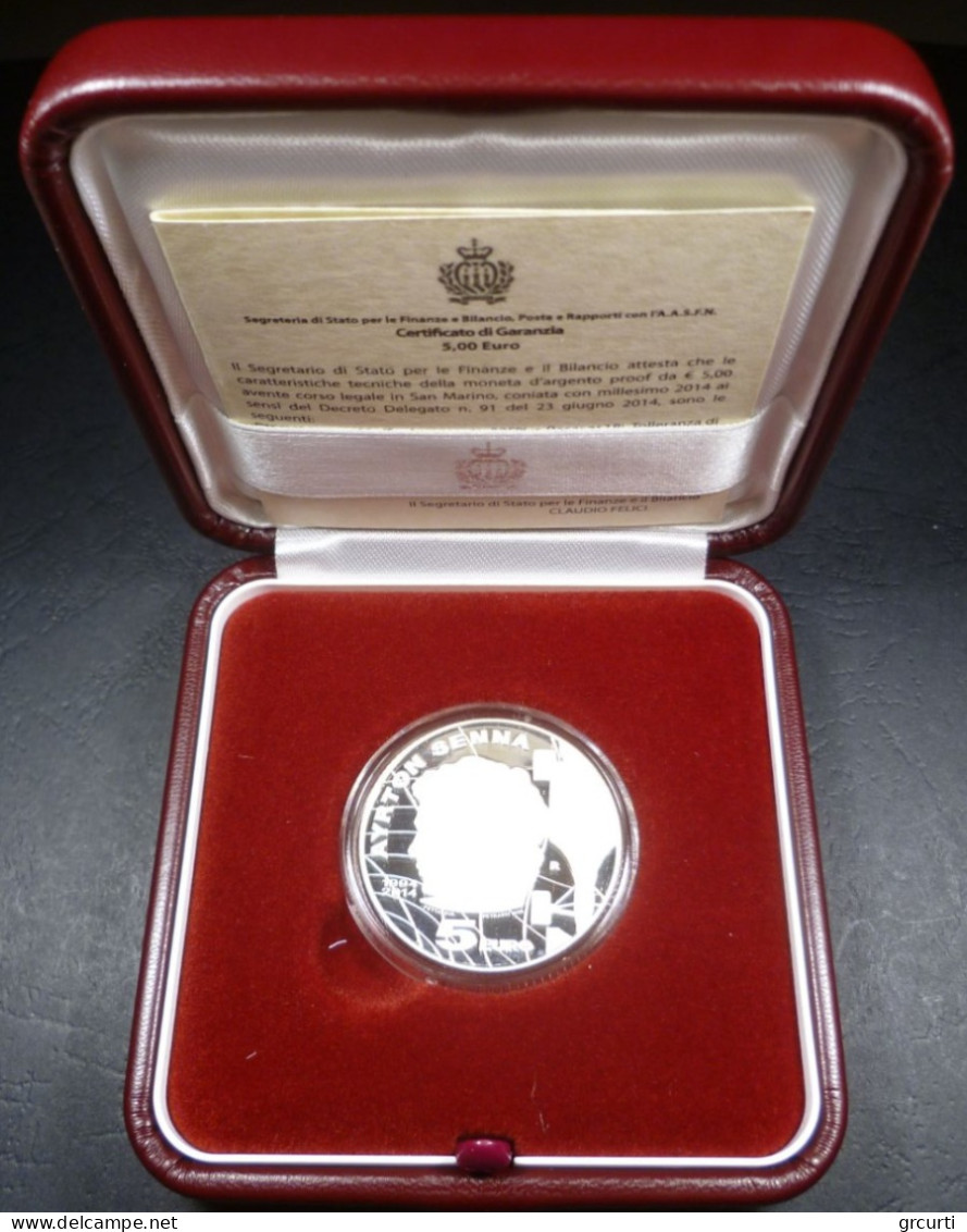 San Marino - 5 Euro 2014 - 20° Morte Ayrton Senna - UC# 203 - San Marino