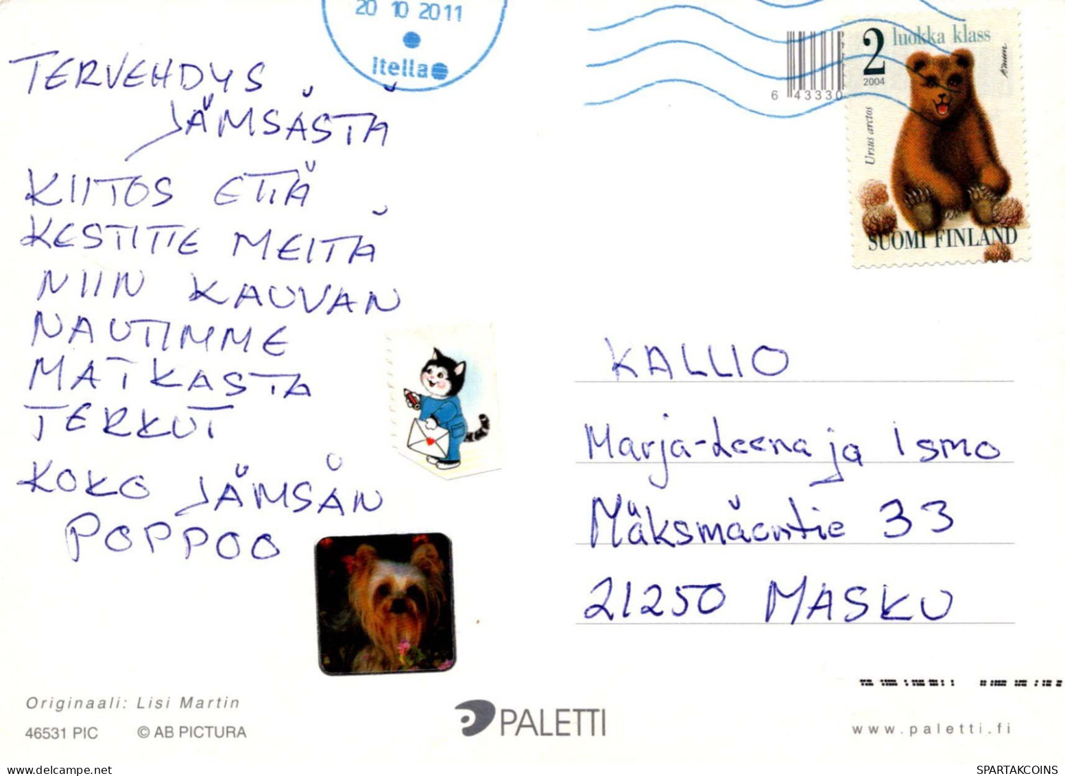 RABBIT Animals Vintage Postcard CPSM #PBR169.A - Sonstige & Ohne Zuordnung