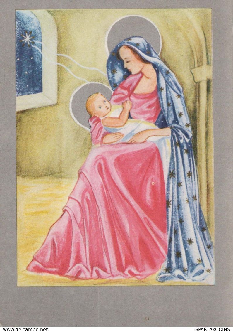 Vierge Marie Madone Bébé JÉSUS Religion Vintage Carte Postale CPSM #PBQ046.A - Virgen Maria Y Las Madonnas
