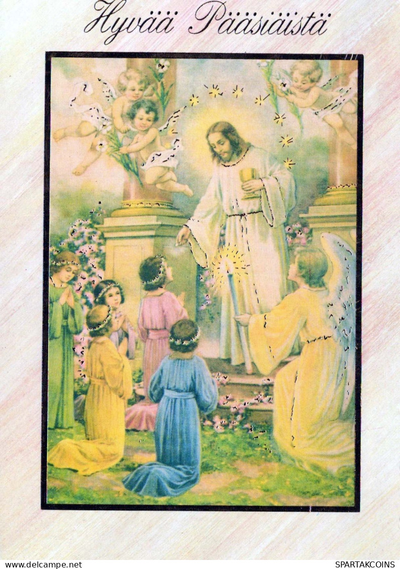 JÉSUS-CHRIST Christianisme Religion Vintage Carte Postale CPSM #PBP750.A - Gesù