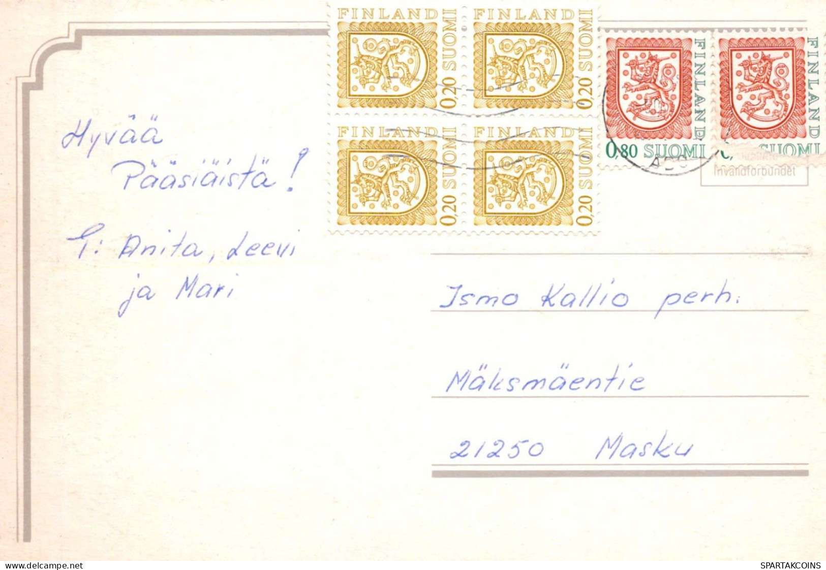 PÂQUES LAPIN Vintage Carte Postale CPSM #PBO569.A - Ostern