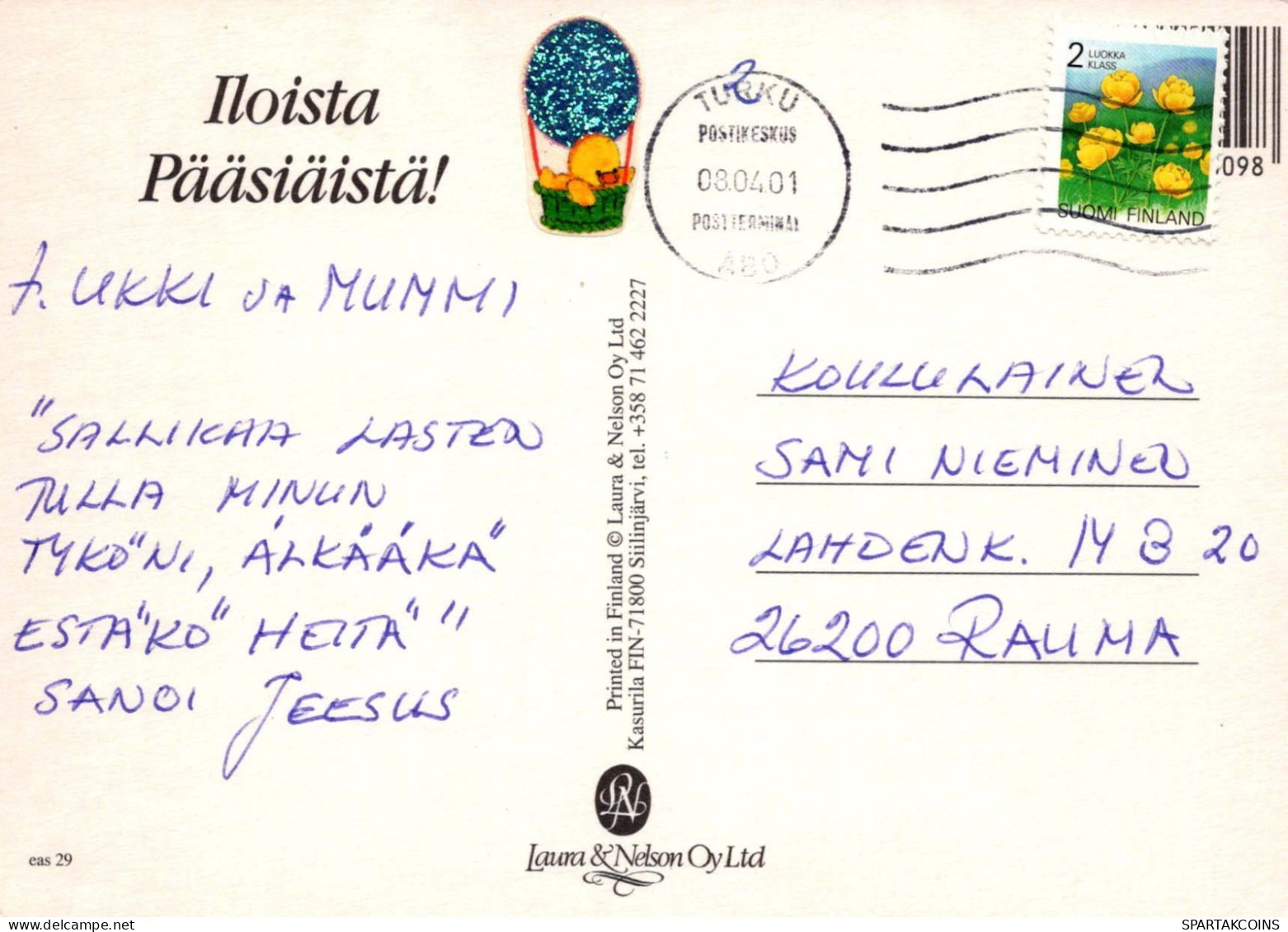 PÂQUES LAPIN ŒUF Vintage Carte Postale CPSM #PBO479.A - Ostern
