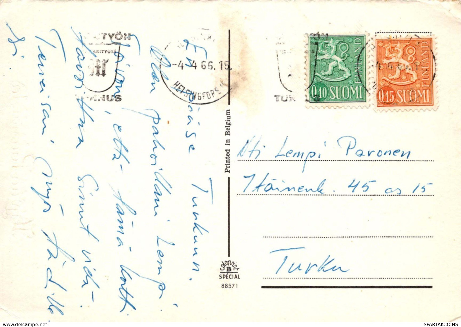 EASTER RABBIT Vintage Postcard CPSM #PBO536.A - Pâques