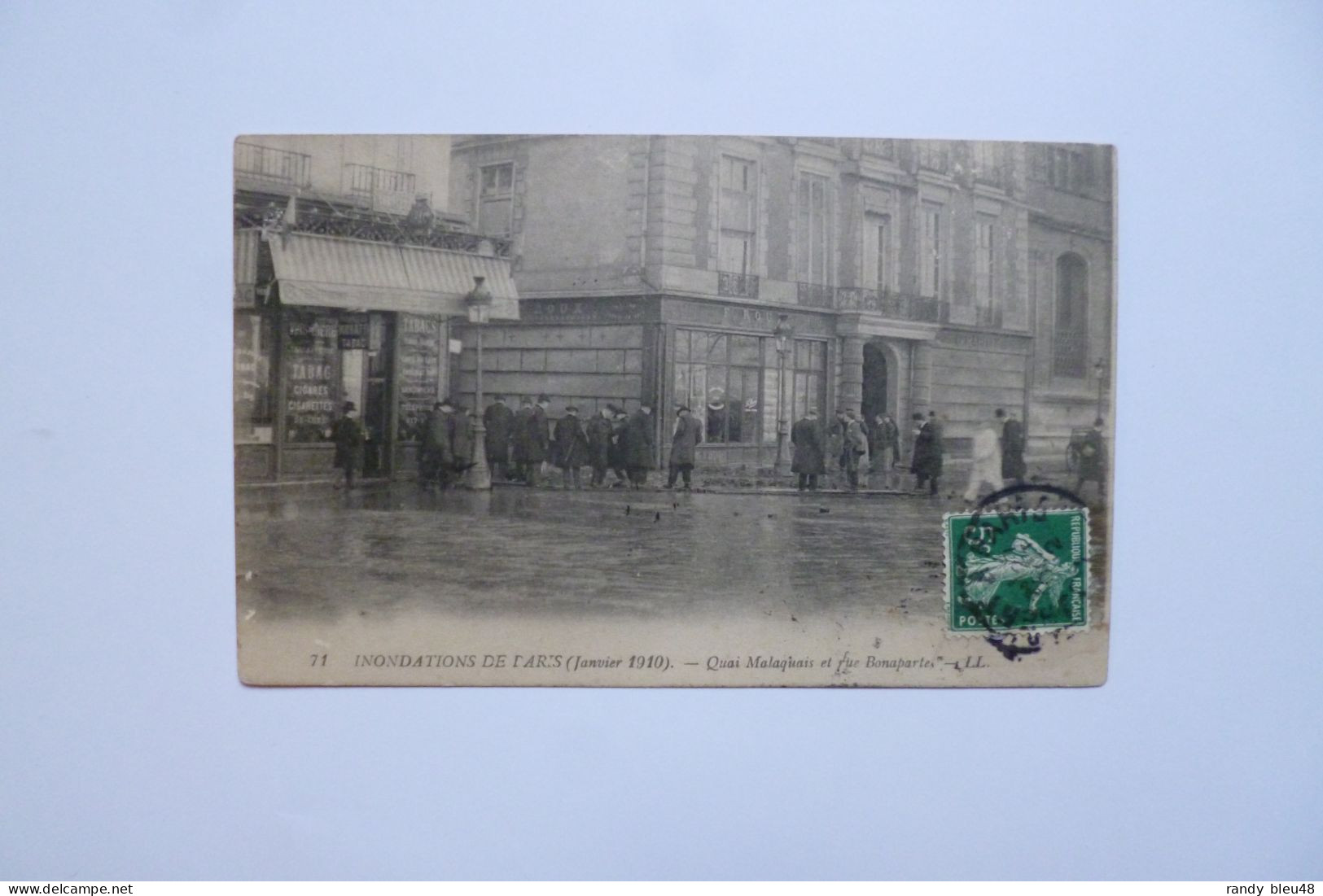 PARIS  - Inondations De 1910  -  Quai Malaquais Et Rue Bonaparte - Inondations De 1910