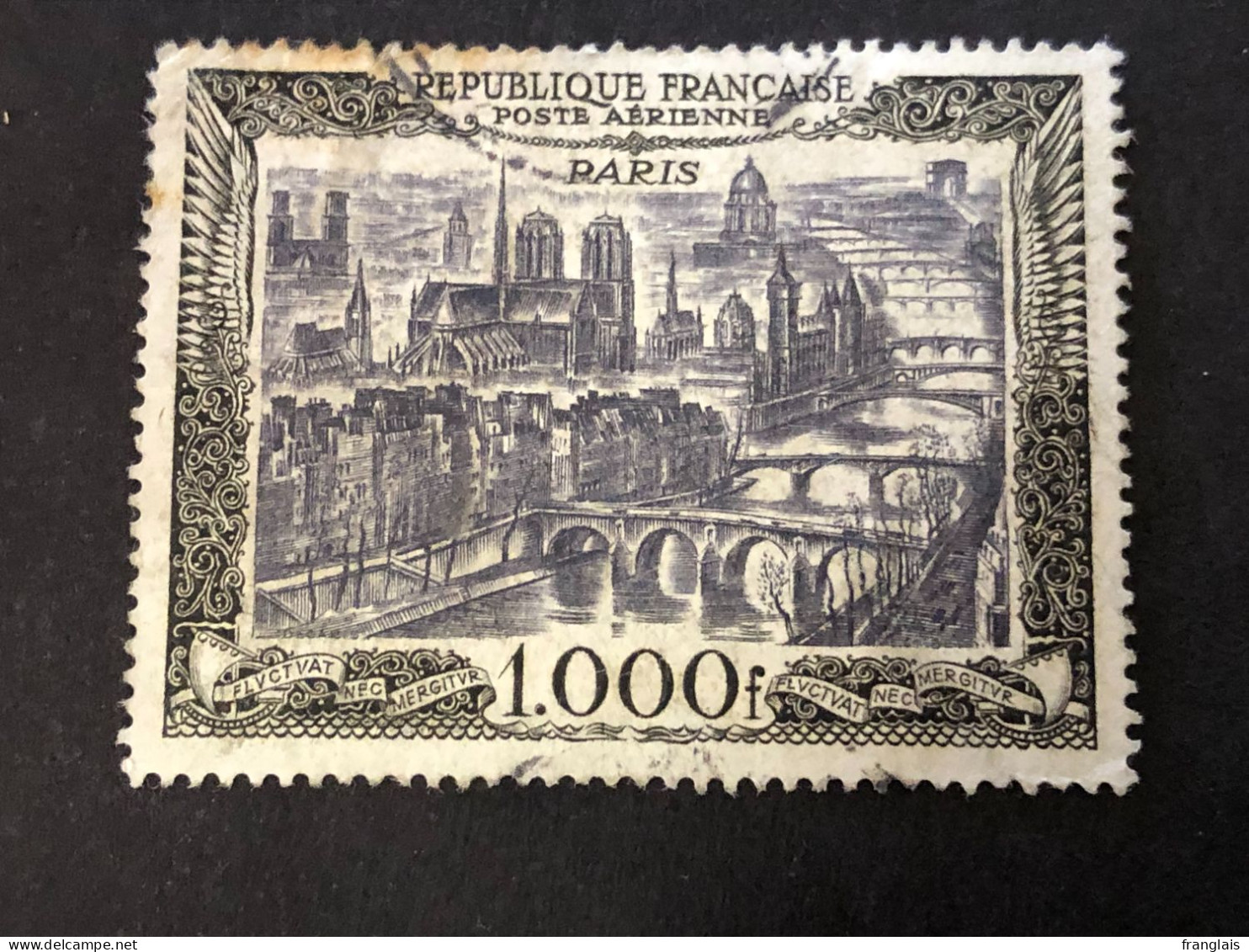 FRANCE PA 29  1000f  Noir, Oblitéré, Cote 30€ - 1927-1959 Usati