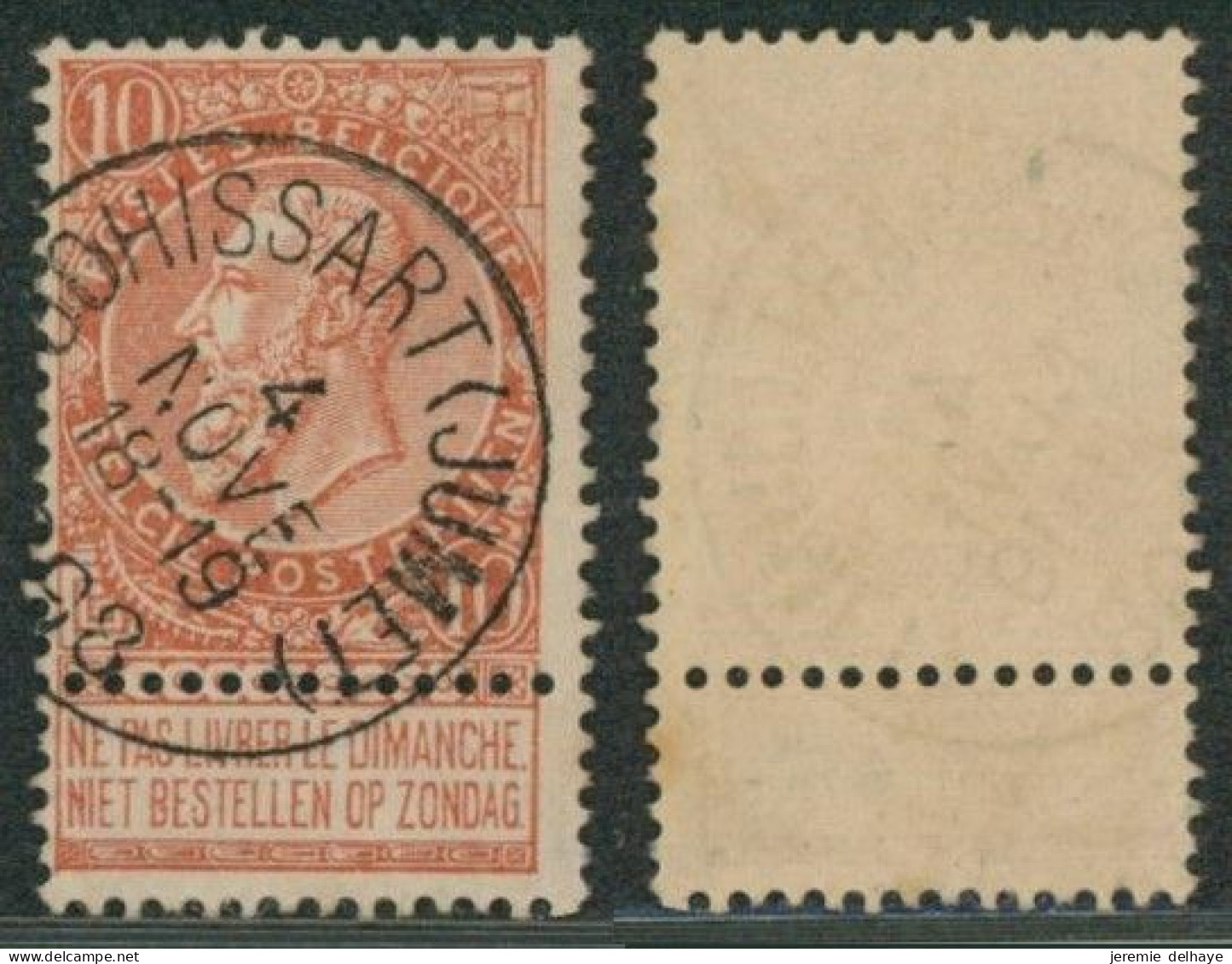 Fine Barbe - N°57 Obl Simple Cercle "Gohissart (jumet)". (T1L)  // (AD) - 1893-1900 Fijne Baard