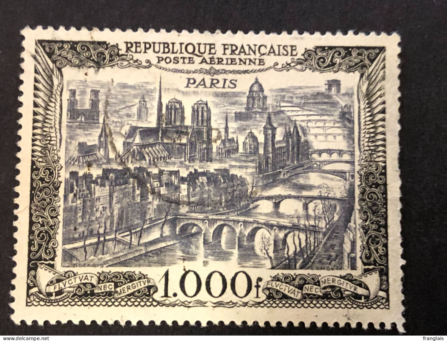 FRANCE PA 29  1000f  Noir, Oblitéré, Cote 30€ - 1927-1959 Gebraucht