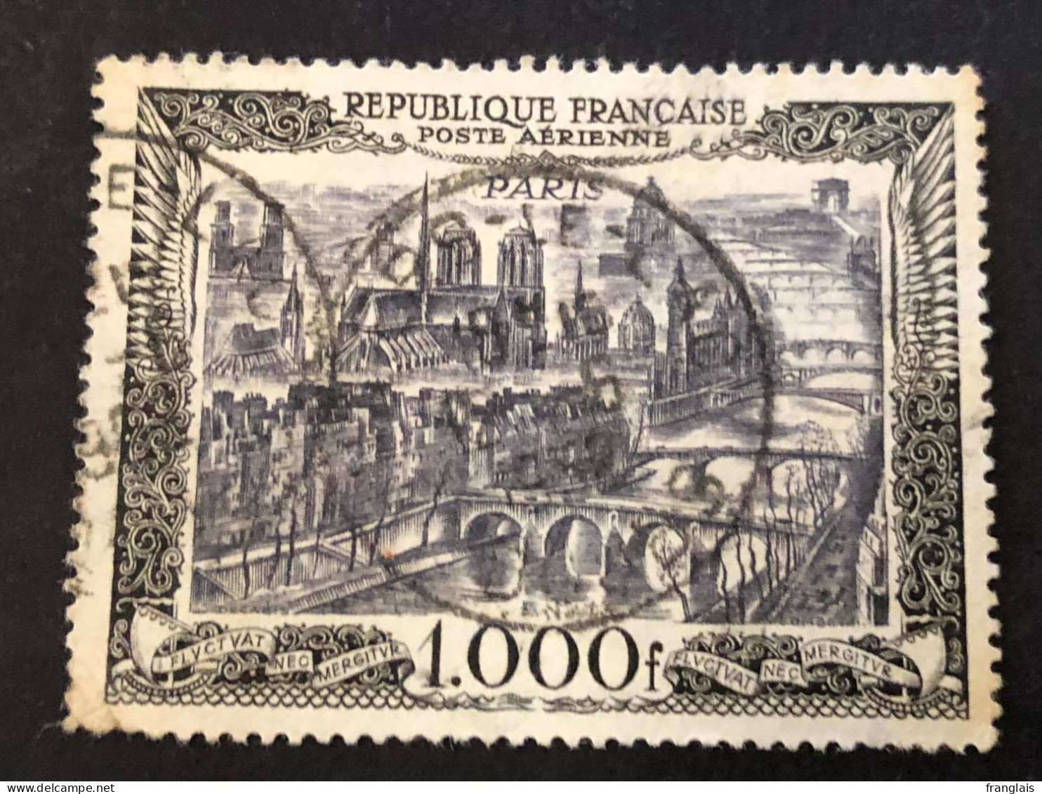 FRANCE PA 29  1000f  Noir, Oblitéré, Cote 30€ - 1927-1959 Afgestempeld
