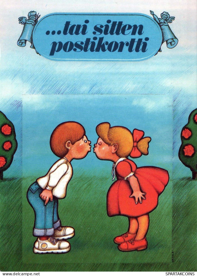 CHILDREN HUMOUR Vintage Postcard CPSM #PBV178.A - Cartes Humoristiques