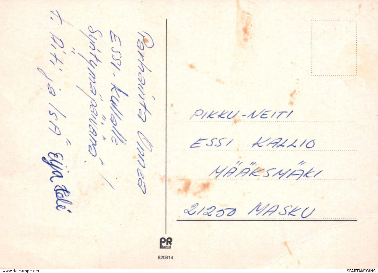FELIZ CUMPLEAÑOS 4 Año De Edad CHICA NIÑOS Vintage Tarjeta Postal CPSM #PBT967.A - Birthday