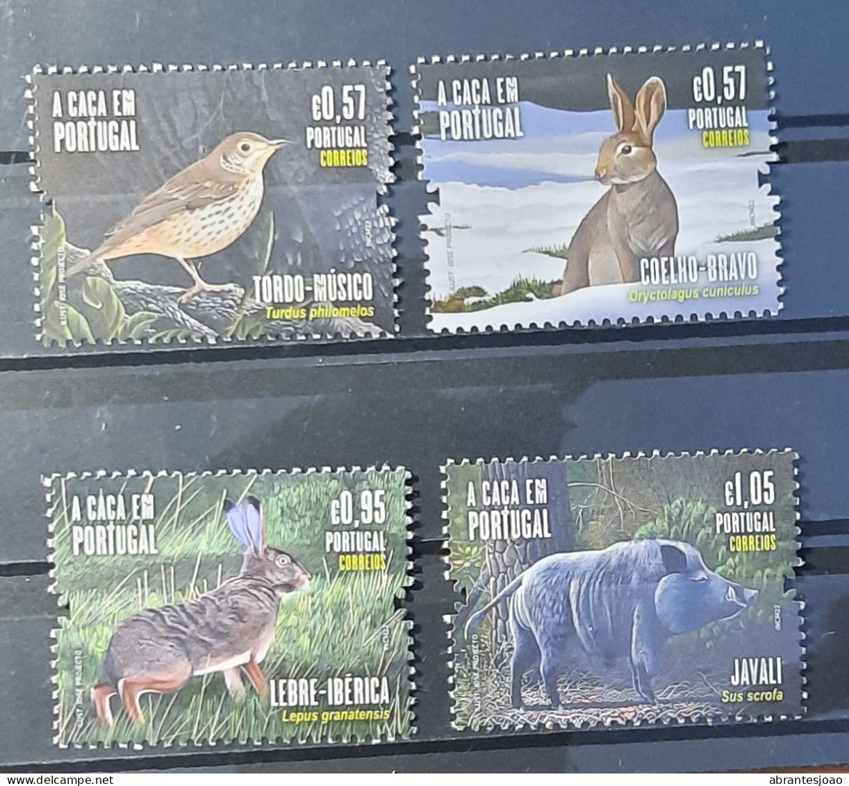2022 - Portugal - MNH - Hunting In Portugal - 2nd Group - 4 Stamps + Block Of 1 Stamp - Unused Stamps