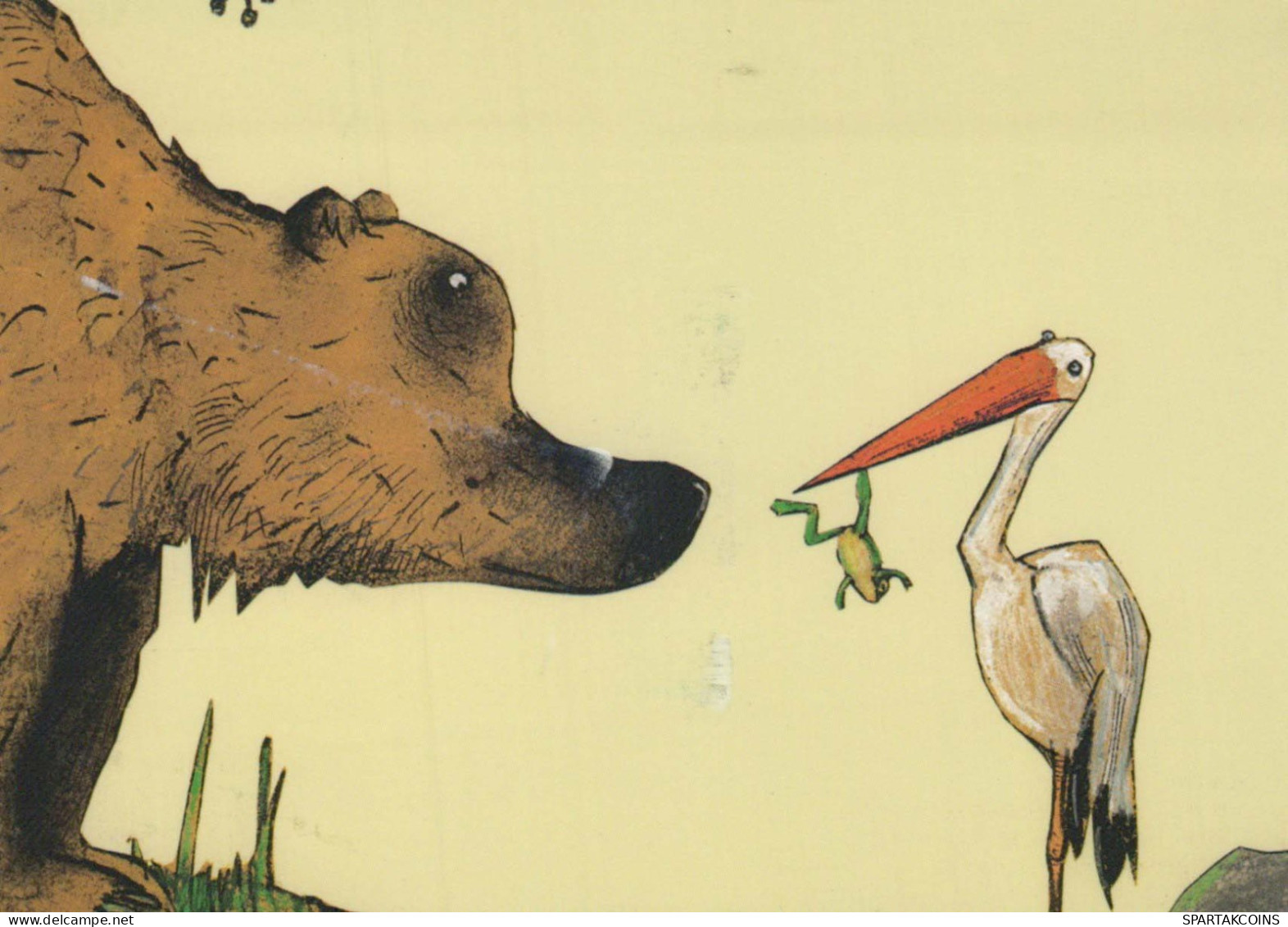 NASCERE Animale Vintage Cartolina CPSM #PBS102.A - Osos