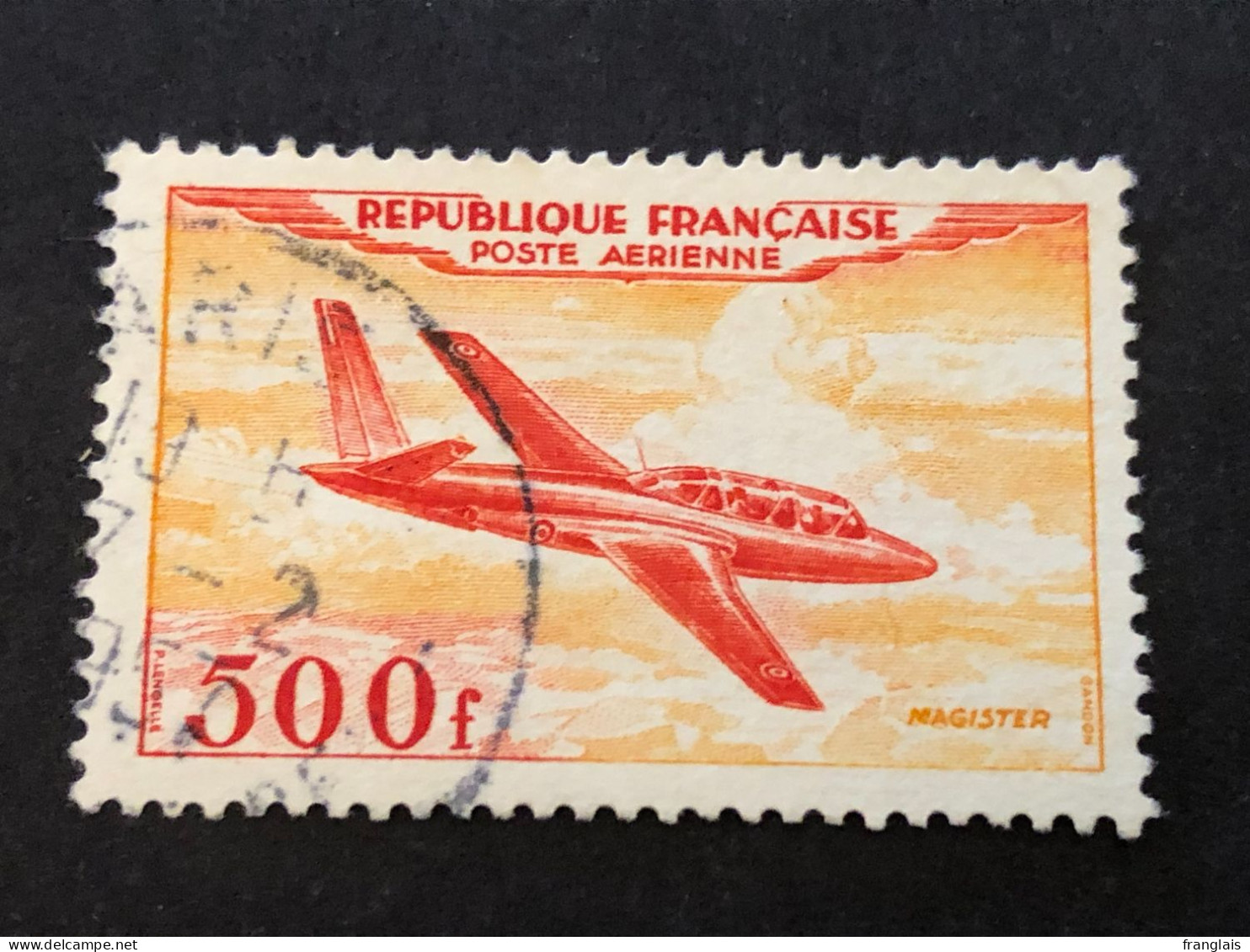 FRANCE PA 32  500f  Rouge Et Jaune, Oblitéré, Cote 16€ - 1927-1959 Oblitérés