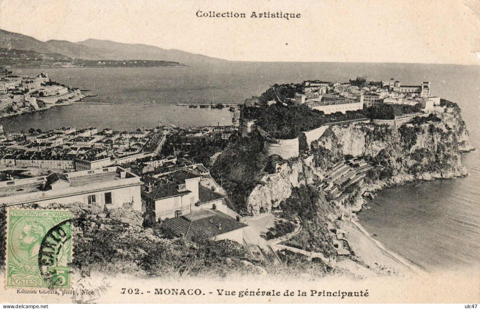 - MONACO. - Vue Générale De La Principauté. - Scan Verso - - Multi-vues, Vues Panoramiques