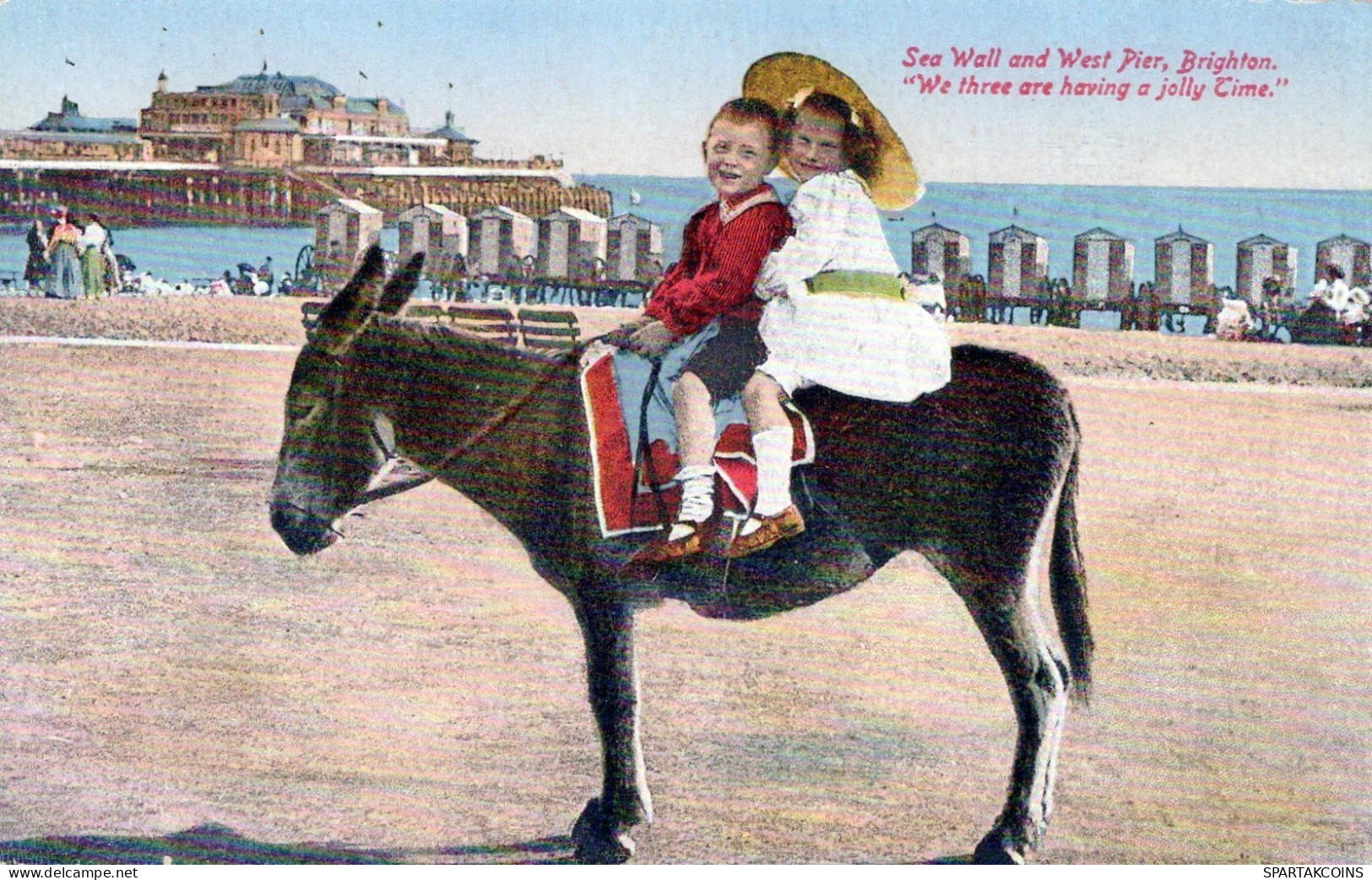 DONKEY Animals Children Vintage Antique Old CPA Postcard #PAA348.A - Ezels