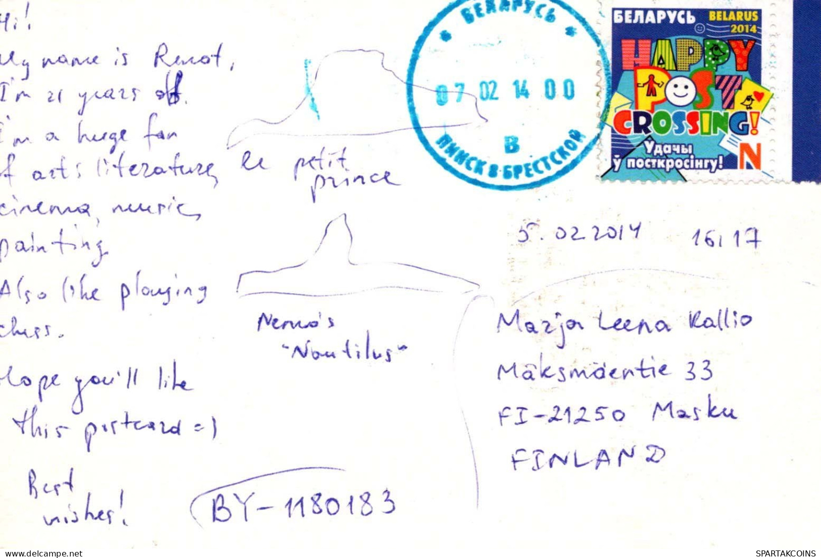 PESCADO Vintage Tarjeta Postal CPSMPF #PKG950.A - Vissen & Schaaldieren