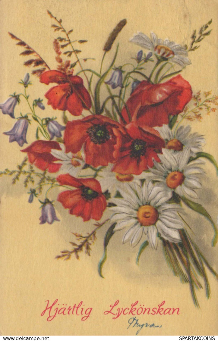FLEURS Vintage Carte Postale CPA #PKE694.A - Fleurs