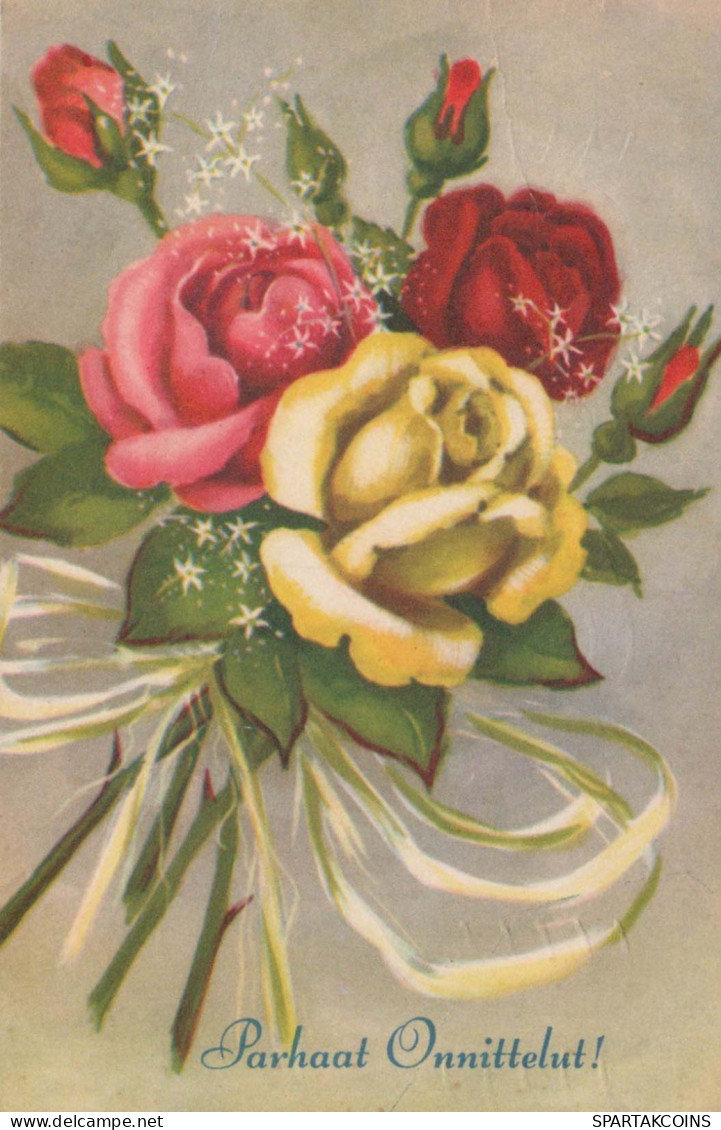 FLOWERS Vintage Postcard CPA #PKE626.A - Fleurs