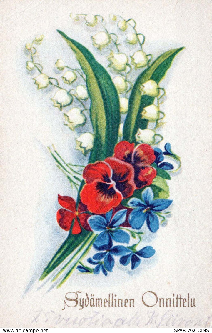 FLOWERS Vintage Ansichtskarte Postkarte CPA #PKE595.A - Fleurs