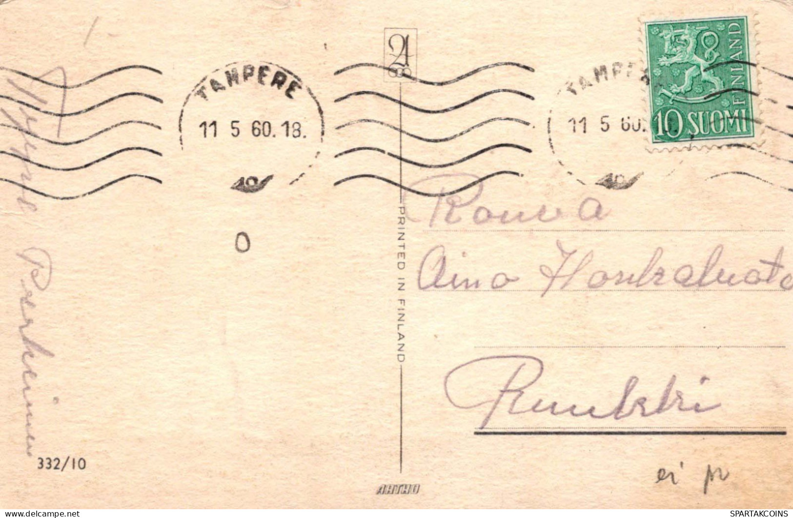 FLORES Vintage Tarjeta Postal CPA #PKE552.A - Flores