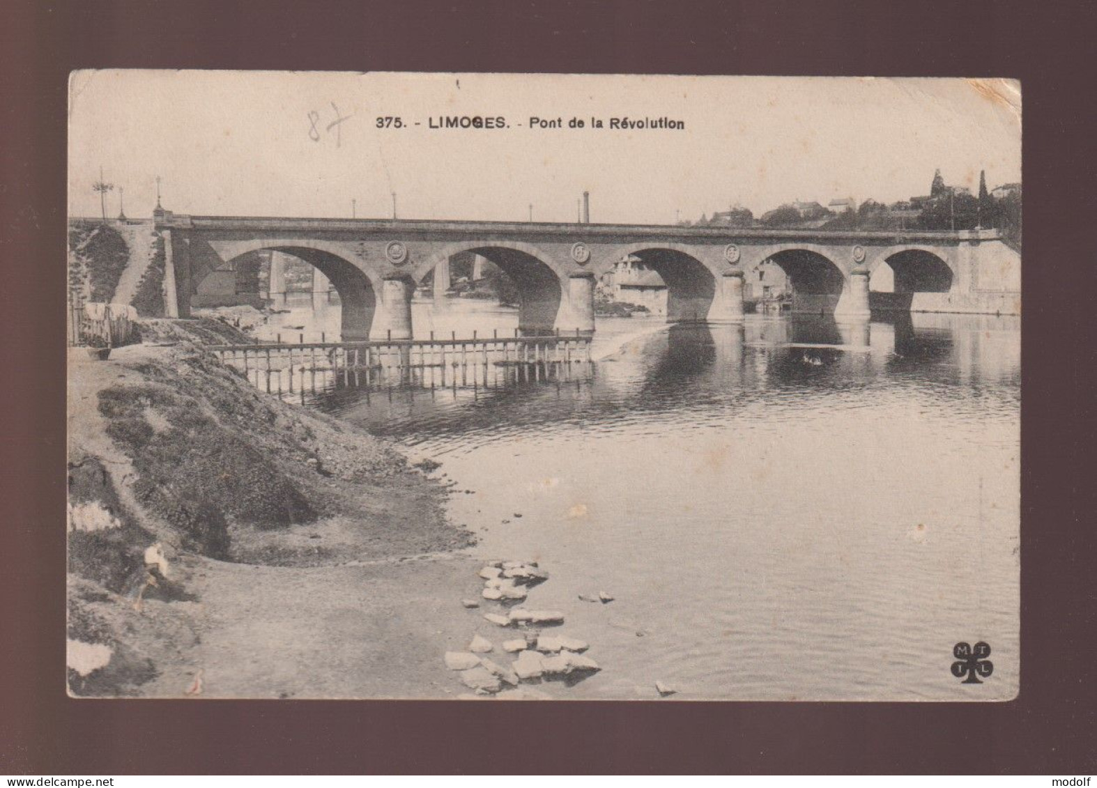 CPA - 87 - Limoges - Pont De La Révolution - Circulée En 1914 - Limoges