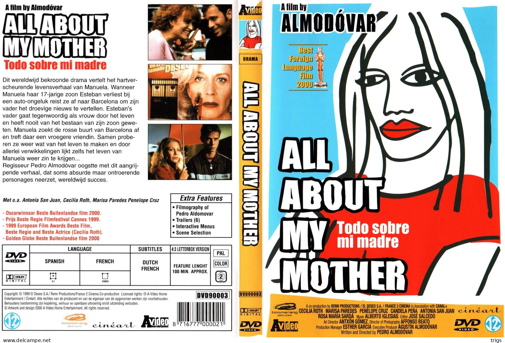 DVD - All About My Mother - Drame